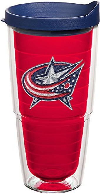 Tervis 1245965 NHL Columbus Blue Jackets Primary Logo Insulated Tumbler with Emblem and Navy Lid, 24oz, Red Tervis 1245965 NHL Columbus Blue Jackets Primary Logo Insulated Tumbler with Emblem and Navy Lid, 24oz, Red