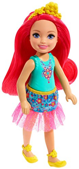 Barbie Dreamtopia Chelsea Sprite Doll, 7-inch, with Pink Hair Wearing Fashion and Accessories Barbie Dreamtopia Chelsea Sprite Doll, 7-inch, with Pink Hair Wearing Fashion and Accessories