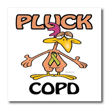 3dRose Chicken Pluck COPD Awareness Ribbon Cause Design-Iron On Heat Transfer, 10-inch, for White Material (ht_114730_3)