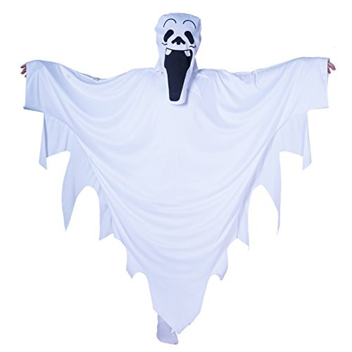 flatwhite Chlidren's Halloween Ghost Costumes (10-12) White