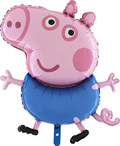 Peppa Pig Toyland 37 Inch Giant Jumbo Size Characters -Peppa Or George- Foil Balloon - Kids Party Balloons (George Pig)