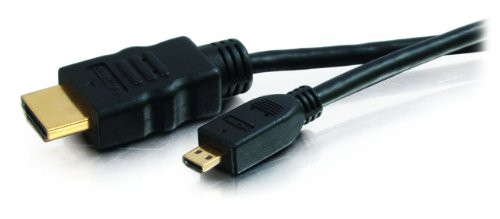 C2G 40309 4K UHD High Speed HDMI to Micro HDMI Cable (60Hz) with Ethernet for 4K Devices, Black (3.3 Feet, 1 Meter)