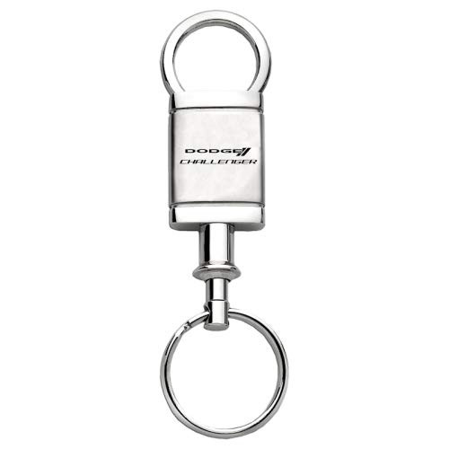 Dodge Challenger Satin Chrome Valet Keychain