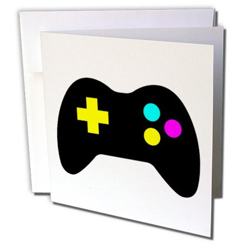 CMYK Gamer Control Icon Graphic Cartoon - Greeting Cards, 6 x 6 inches, set of 6 (gc_102385_1) CMYK Gamer Control Icon Graphic Cartoon - Greeting Cards, 6 x 6 inches, set of 6 (gc_102385_1)