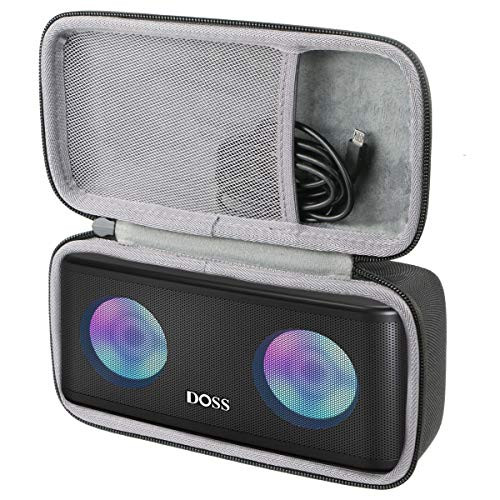 co2crea Hard Travel Case for DOSS SoundBox Plus Portable Wireless Bluetooth Speaker (Black Case)