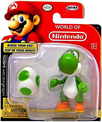 World of Nintendo Yoshi and Bonus Yoshi Egg Action Figure 2.5 Inch