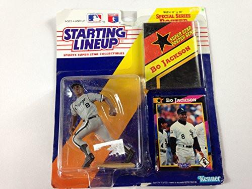 Bo Jackson Starting Lineup 1992 Vintage Action Figure Baseball Card 11 x 14 Poster
