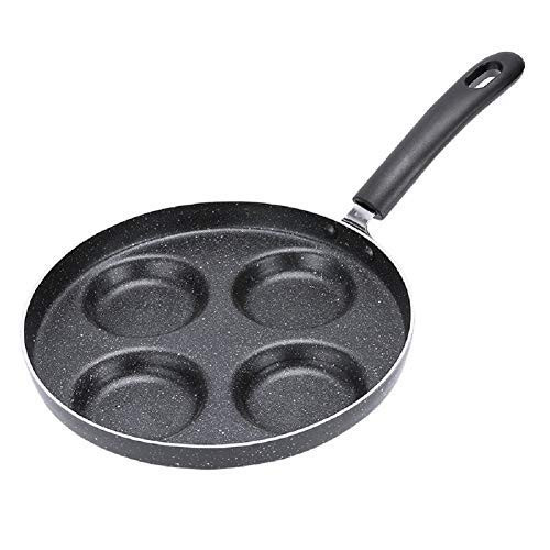 Egg Frying Pan, 4-Cups Non Stick Aluminium Alloy Fried Egg Cooker, Swedish Pancake, Plett, Crepe Pan for Gas Stove