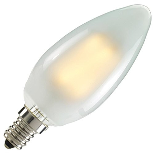 Dimmable LED Chandelier Bulb Vertical Filament 4.5W 40W Equal 2700K Bulbrite 776672