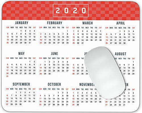 Timing&weng 2020 Calendar Mouse pad Gaming Mouse pad Mousepad Nonslip Rubber Backing