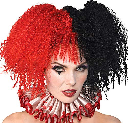 Suit Yourself Jesterina Red & Black Wig for Women, Halloween Costume Accessories, One Size