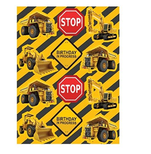 CC Construction Zone Sticker Party Favors (8 Sheets)