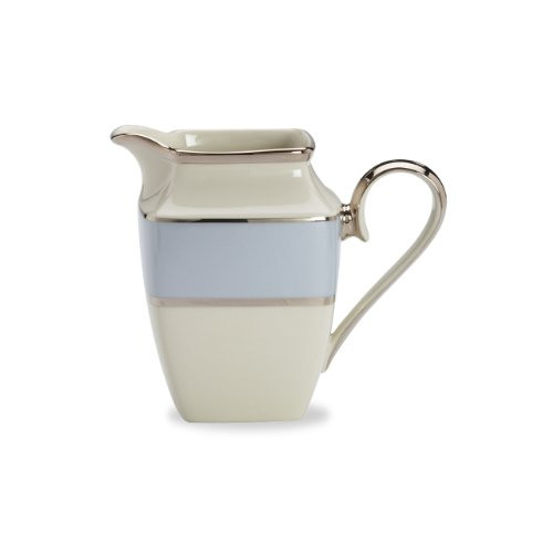 Lenox Blue Frost Platinum Banded Ivory China Square Creamer