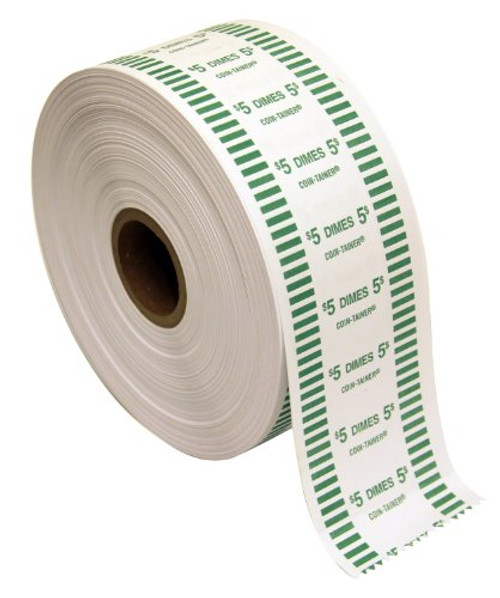 The Coin-Tainer Co. Automatic Coin Wrapper Roll, Dime, 1000 feet (50010) The Coin-Tainer Co. Automatic Coin Wrapper Roll, Dime, 1000 feet (50010)