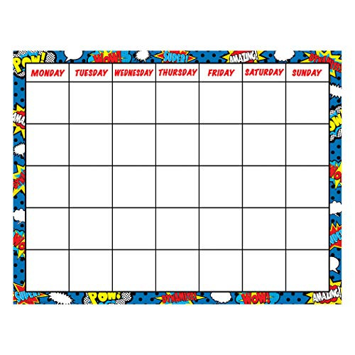 Teacher Created Resources Superhero Calendar Chart (7569)