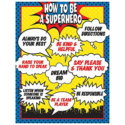 Teacher Created Resources How to Be a Superhero Chart (7550) Teacher Created Resources How to Be a Superhero Chart (7550)