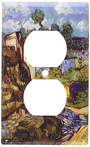 Art Plates - Van Gogh: Houses at Auvres Switch Plate - Outlet Cover