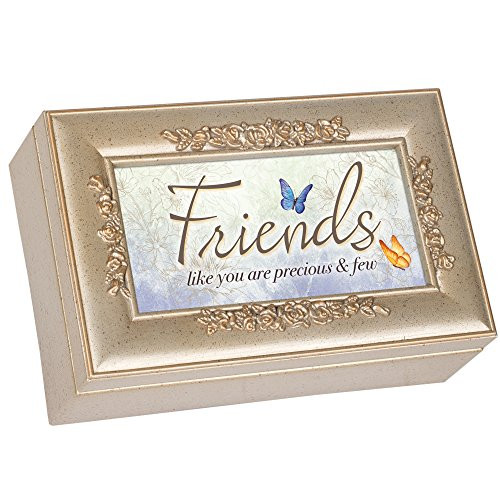 Cottage Garden Friends Like You are Precious Silvertone Embossed Jewelry Music Box Plays You Light Up My Life Cottage Garden Friends Like You are Precious Silvertone Embossed Jewelry Music Box Plays You Light Up My Life