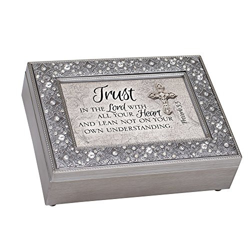 Cottage Garden Trust The Lord All Heart and Lean Filigree Jewel Jewelry Music Box Plays Friend in Jesus Cottage Garden Trust The Lord All Heart and Lean Filigree Jewel Jewelry Music Box Plays Friend in Jesus