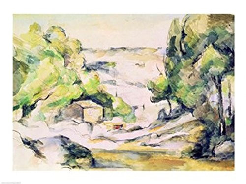 Posterazzi Countryside in Provence Poster Print by Paul Cezanne (24 x 18)