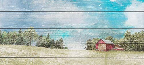 Posterazzi Collection Countryside Town Farm Poster Print by James Redding (20 x 10)