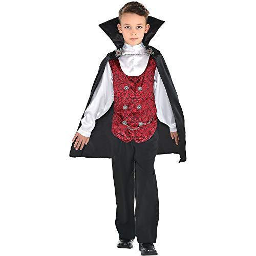 amscan Boys Dark Vampire Costume - Small (4-6), Multicolor 841583