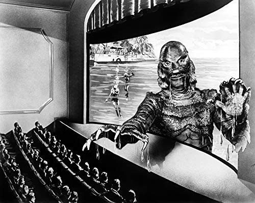 Posterazzi EVCMBDCRFREC005 Creature from The Black Lagoon, 1954, Artwork Promoting 3-D Special Effects Photo Print, 8 x 10, Multi