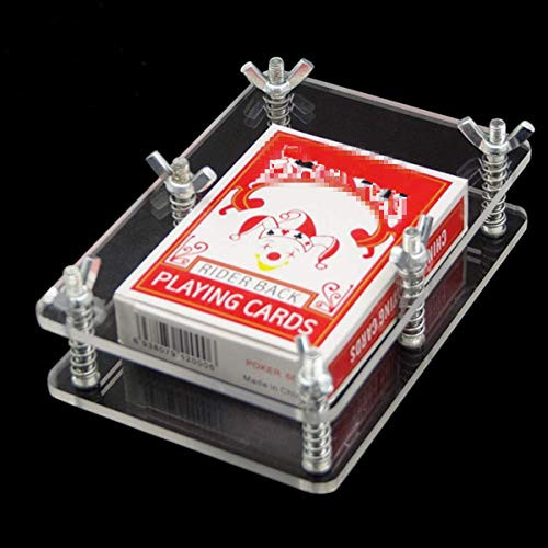 Blue-ther Crystal Card Press-Crystal Card Flatten Restore Deformation Magic Tricks Stage Illusions Magic Gimmick Magician Accessories