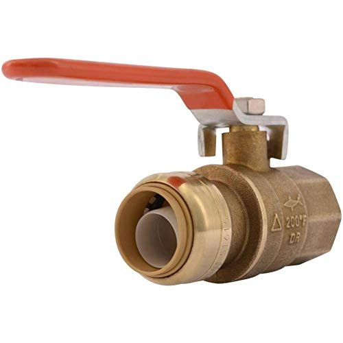 SharkBite 22186-0000LF 3/4" Push-To-Connect x Fnpt Ball Valve, 3/4-Inch, Brass SharkBite 22186-0000LF 3/4" Push-To-Connect x Fnpt Ball Valve, 3/4-Inch, Brass