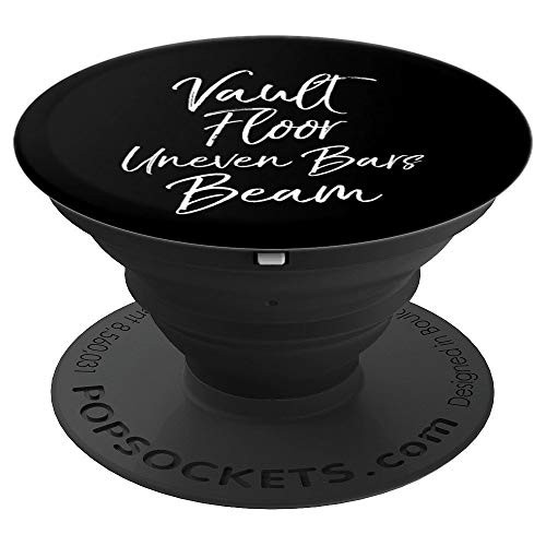 Gymnastics Gift for Gymnasts Vault Floor Uneven Bars Beam PopSockets Grip and Stand for Phones and Tablets