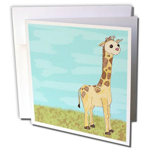 3dRose Cute Painted Baby Giraffe - Greeting Cards, 6 x 6 inches, set of 6 (gc_24618_1) 3dRose Cute Painted Baby Giraffe - Greeting Cards, 6 x 6 inches, set of 6 (gc_24618_1)