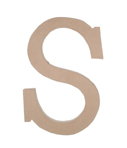 Darice 2860-S Paper Mache, 23.5-Inch, Letter S