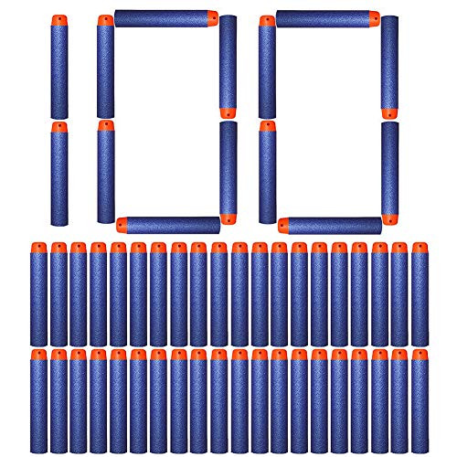 Y-SPACE Refill Bullets 100 Darts Compatible with Nerf N Strike Elite Series, Standard, Blue