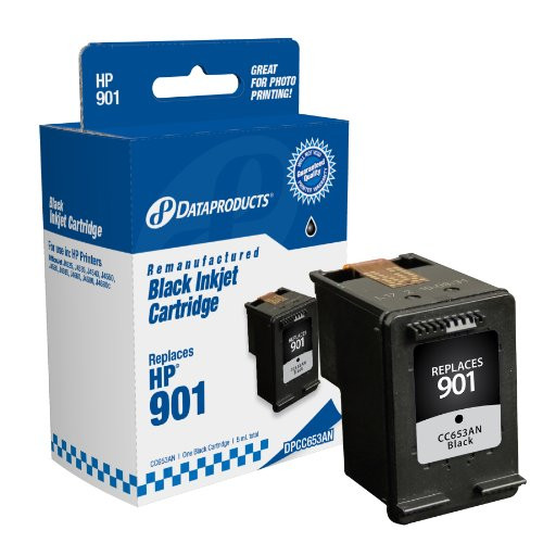 Dataproducts DPCC653AN Remanufactured Ink Cartridge Replacement for HP #901 (CC653AN) (Black)