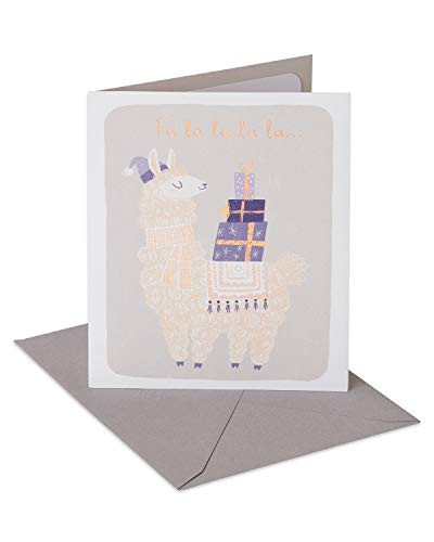 American Greetings Funny Christmas Card (Llama)