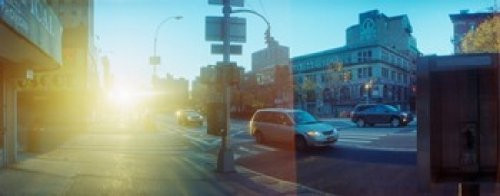 Posterazzi Delancey Street at Sunrise Lower East Side Manhattan City New York State USA Poster Print (15 x 6)