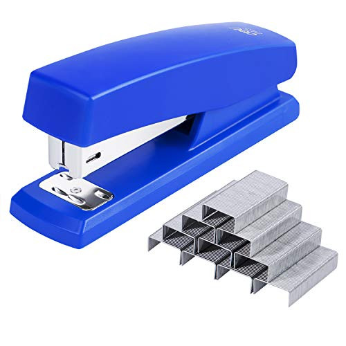 Deli Stapler, Desktop Staplers with 640 Staples, Office Stapler, 25 Sheet Capacity, Blue