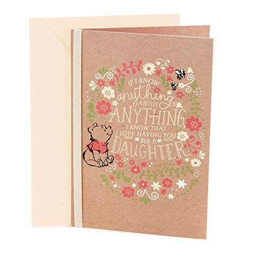Hallmark Birthday Greeting Card for Daughter (Winnie The Pooh)