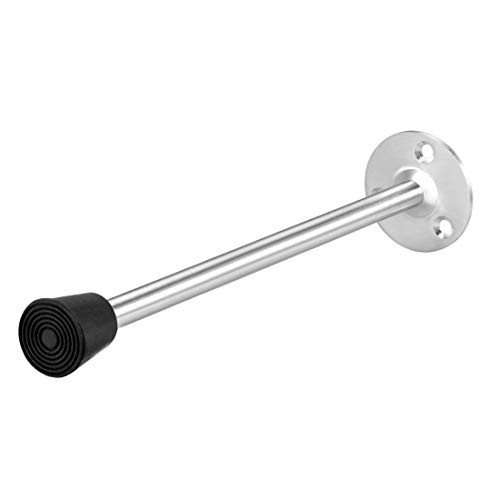 uxcell Door Stopper Stop Bumper Wall Protector Sound Dampening Wall Mount w Rubber Tip 196mm Long