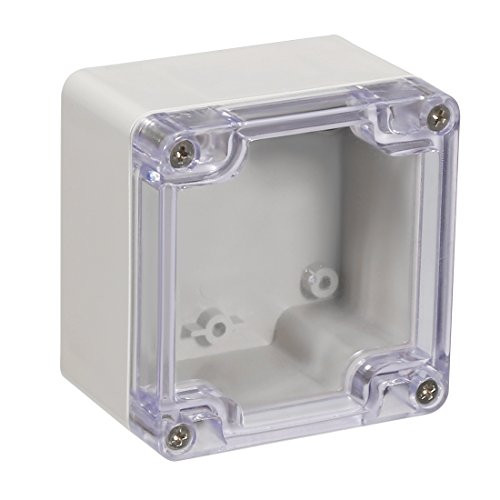 uxcell 83x81x56mm/3.27x3.19x2.2inch Wateproof Electronic ABS Plastic DIY Junction Project Box Enclosure Case Outdoor/Indoor with Clear Cover