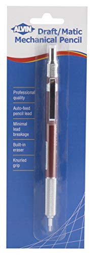 Alvin, Draft-Matic, Mechanical Pencil, Stainless Steel Lead, Blister Carded - 9 Millimeter