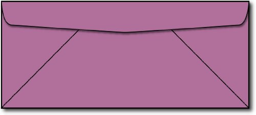 Bright Purple #10 Business Envelopes - 100 Envelopes - Desktop Publishing Supplies Brand Envelopes