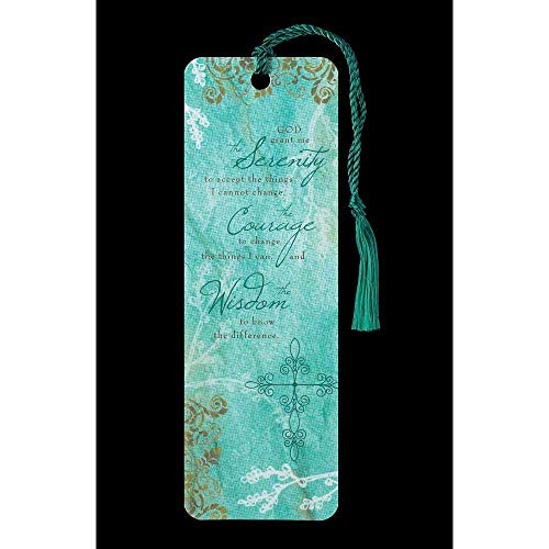Serenity Prayer Aqua Blue 6 x 2 Cardstock Tassel Bookmarks Pack of 12 Serenity Prayer Aqua Blue 6 x 2 Cardstock Tassel Bookmarks Pack of 12