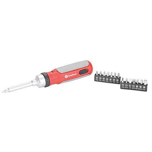 Great Neck 70013 GreatNeck 15Piece Flip Open Ratcheting Screwdriver