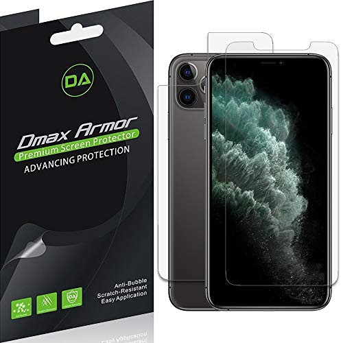 Dmax Armor for Apple iPhone 11 Pro Max (6.5 inch) Front and Back Anti Glare and Anti Fingerprint (Matte) Screen Protector (3 Front and 3 Back)