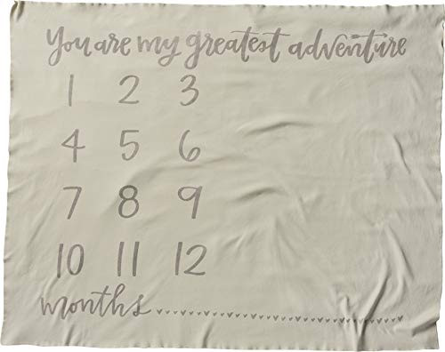 Primitives by Kathy Baby Milestone Blanket, 42" x 36", My Greatest Adventure