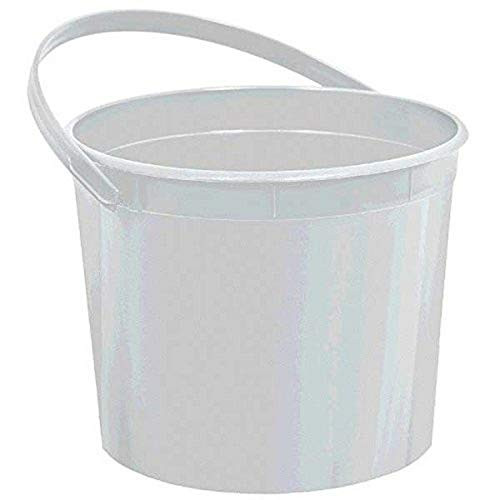 Plastic Bucket | Silver | Party Accessory