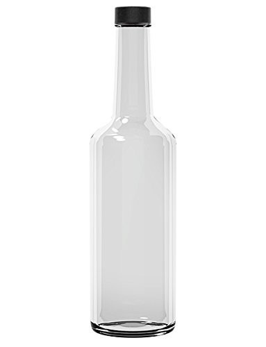 Glass Bottles with Screw Caps, 750ml (25.4 Fl Oz) - Pack of 6