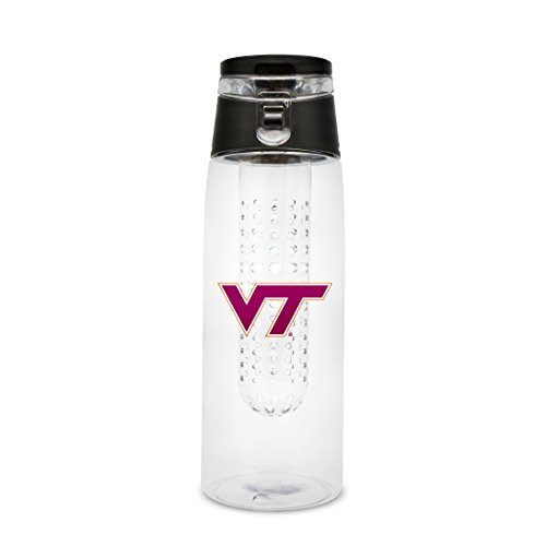 NCAA Virginia Tech Hokies 20oz Plastic Infuser Sport Bottle