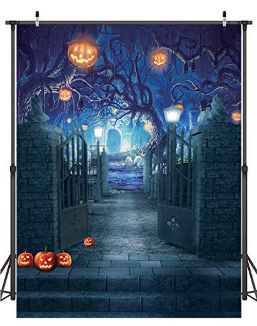 Dudaacvt 6x8ft Halloween Photography Backdrops Halloween Decorations Backdrop for Photography Horrible Party Background Photo Studio Booth Props D210